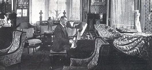 Franz Lehár in seiner Wiener Wohnung 1918